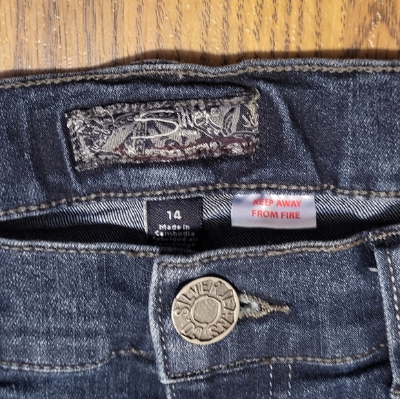 Silver Jeans Triple Five Juniors 14 Slim Straight W27 L27 Petite B59 - Picture 5 of 11